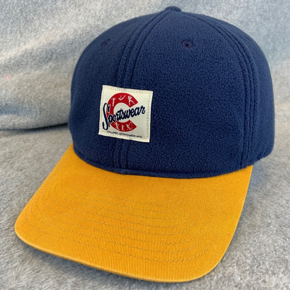 Columbia Sportswear Patch Mens Navy Blue Columbia Bugaboo Fleece Hat OSFM